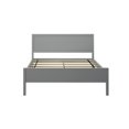 thumbnail image 4 of Max & Lily Full Size Bed Frame with Headboard, Solid Wood Platform Bed for Kids, Grey, 4 of 8