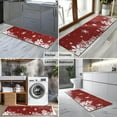 thumbnail image 2 of Red Christmas Snowflake Pattern Kitchen Rug Mat,Kitchen Runner Rugs Non Skid Washable,Decorative Kitchen Floor Mats for Kitchen,Sink,Laundry,17"X47", 2 of 5
