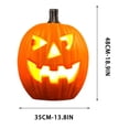 thumbnail image 3 of LEFXSMR Pumpkin Light, Glowing Large Plastic Pumpkin Decor with Led Lights, Waterproof Halloween Light for Yard Garden Outdoor Indoor Decor, 3 of 7