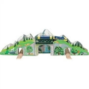 Melissa & Doug Mountain Bridge & Tunnel Play Train Set