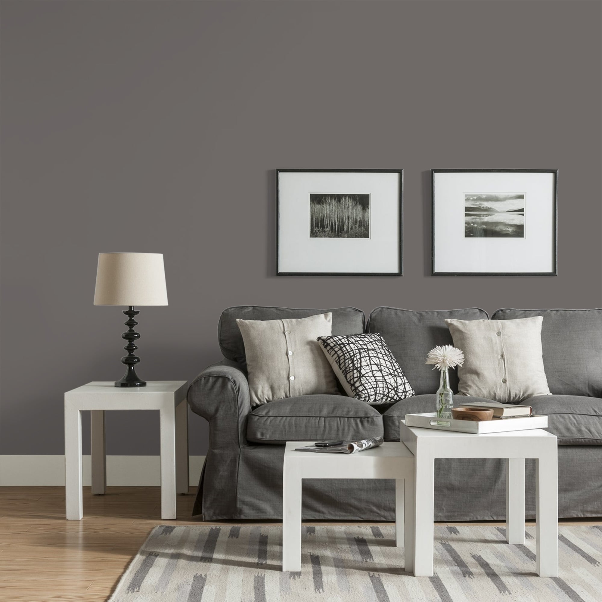 Glidden HEP Gibraltar Gray / Grey, Eggshell Interior Paint with Primer, 1 Quart