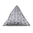 thumbnail image 4 of Butterfly Lounger Chair Bag, Bluebell Flowers and Flying Moth Insects on Pastel Background Print, High Capacity Storage with Handle Container, Lounger Size, Pearl Multicolor, by Ambesonne, 4 of 5