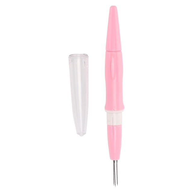 3-Needle Felting Pen, Practical Felting Wool Comfortable Portable For Hand-made Products For Beginner For DIY Production Process For Expert Felter Blue,Pink