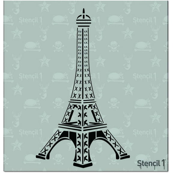 Stencil1 Eiffel Tower Paris Arts Crafts Stencil - 5.75" X 6"