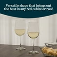 thumbnail image 2 of Libbey 7504 Vina Tall Wine Glasses Set, All Purpose Red and White Wine Glasses Set of 12, Professional Grade Glass Wine Glasses for Gatherings, Events, 2 of 6