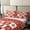 Red, variant on Erosebridal Kids Christmas Bedding Duvet Cover Set 100% Cotton Full Size Christmas Tree Bedding Set For Boys Gift Boxes New Year Pink Bedspread Cover 3Pcs,(No Comforter)