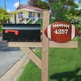 thumbnail image 3 of Football Wooden Custom House Number Sign by G. DeBrekht | Love Family Kids Decor - MA989802, 3 of 7