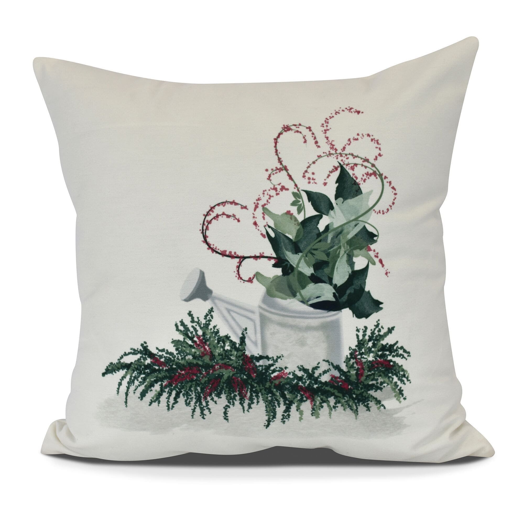 Gardener's Holiday Delight, Geometric Print Pillow