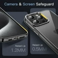thumbnail image 4 of JETech Case for iPhone 15 Pro Max 6.7-Inch, Non-Yellowing Shockproof Phone Bumper Cover, Anti-Scratch Clear Back (Black), 4 of 6
