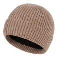 thumbnail image 2 of ZNQHFRE Men Women Thick Fleece‑Lined Ear Protective Winter Hat, Solid Color Cold‑Proof Pile Beanie Cap For Cycling Outdoor, 2 of 2