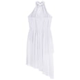 thumbnail image 6 of iiniim Lyrical Dance Dress for Girls Floral Rhinestone Ballet Tutu Skirt Leotard Figure Ice Skating Dancewear Ivory 8, 6 of 7