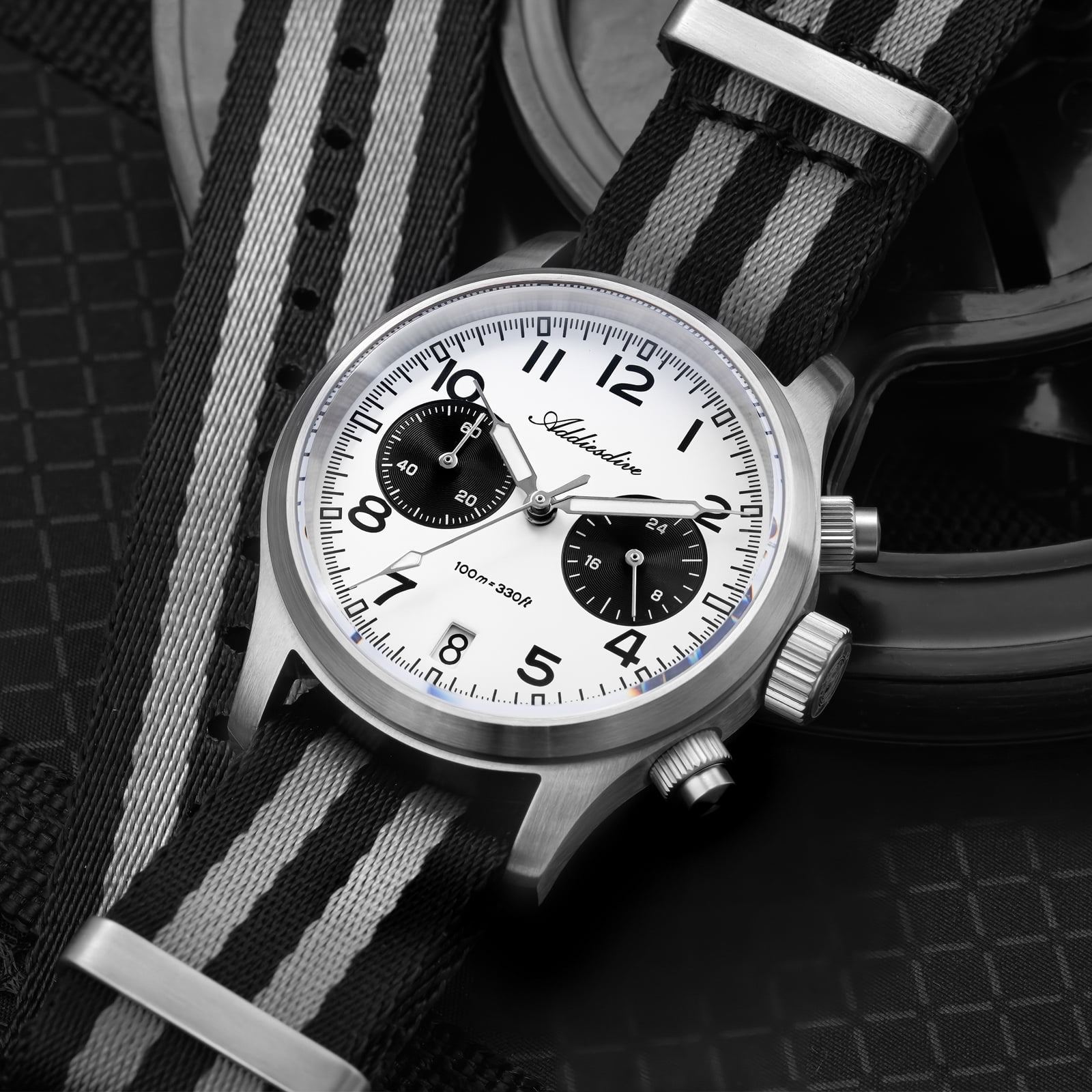 ADDIESDIVE Men's Chronograph Watch with Japanese VK64 Movement
