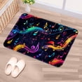 thumbnail image 5 of Note Polyester Indoor Mat Non-Slip Area Rug Chair Rugs Machine Washable, 5 of 6