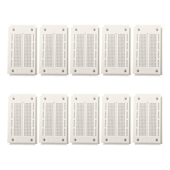 10Pcs White Solderless Breadboard Syb46 With 270 Holes For Diy Electronics