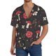 thumbnail image 1 of Fotbe Fly Agaric and Flowers Camisa Estampada de Manga Corta para Hombre, Casual de Verano, Estilo Playero, Sin Arrugas-Medium, 1 of 5