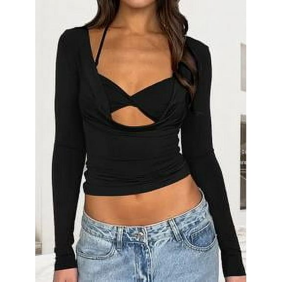 Slim Fit Long Sleeve Cami Top