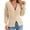 Apricot, variant on Deep V-neck Women Solid Button Down Slim Knit Cardigan Coat Sweater