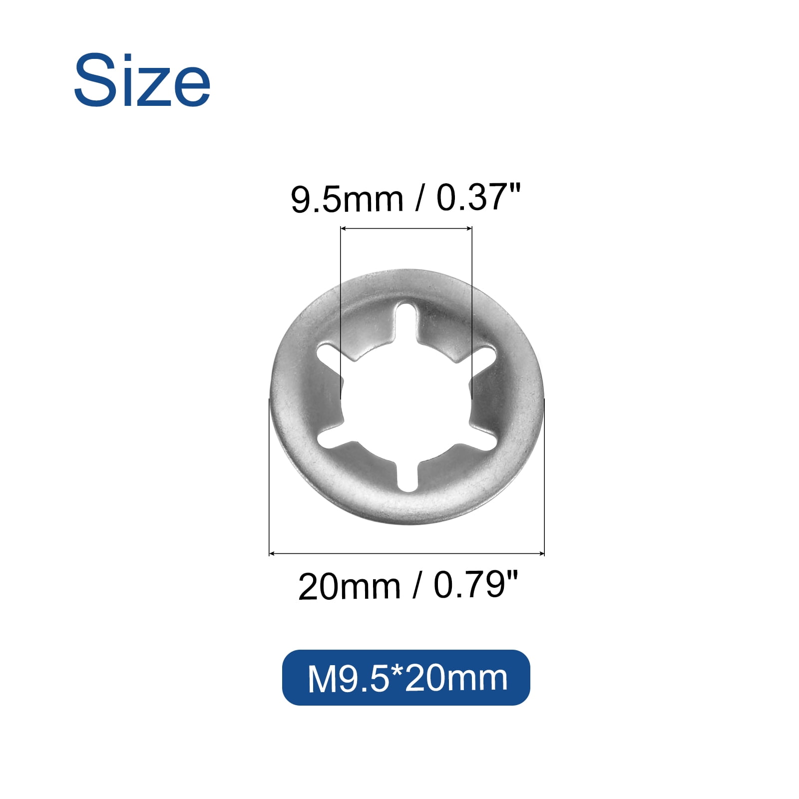 Lot De 120 Rondelles à Dents Internes M4 - Acier 65Mn - Zaplyte