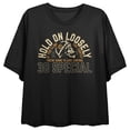 thumbnail image 6 of 38 Special Hold On Loosely Women's Black Crop Tee-Medium, 6 of 7