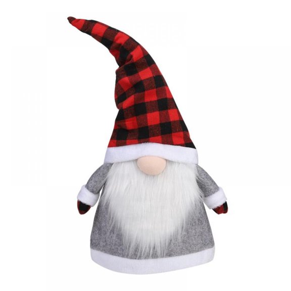 Christmas Doll Tree Topper,Cute Plaid Hatted Gnomes Doll Tree Topper Hat,Large Santa Gnomes Plush Doll Tree Topper Xmas Ornaments,Christmas Tree Decor Holiday Home Decorations(26in)