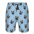 thumbnail image 4 of Disketp Men'S Swim Trunks Hawaiian Breathable Surf Beach Swimsuits Mesh Lining Beach Shorts With Pockets-French Bulldog Face, 4 of 9