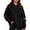 Black, variant on Tbopshirt Hoodies for Women Loose Casual Hoodie Long Sleeve Panel Splicing Pullover Sweatshirt for Daily Leisure & Street Style