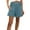 Sky Blue, variant on Lenpel Women's Casual Shorts Elastic High Waisted Wide Leg Pleated Pull on Comfy Shorts Summer Beach Shorts with Pockets