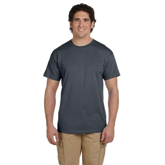 Gildan Ultra Cotton T-Shirt - G200 6oz., Charcoal, L, Pack Of 10, T-Shirts