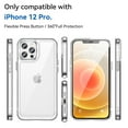 thumbnail image 2 of Dteck iPhone 12 Pro Case Clear, Shockproof Bumper Protective Cell Phone Back Cover Transparent TPU and Rubber 4 Corners Slim Fit Flexible Skin for Apple iPhone 12 Pro 6.1" , Clear, 2 of 8