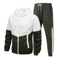 thumbnail image 3 of Miluxas Track Suits for Men Set Full Zip Sweatsuit Outdoor Jogging Men Tracksuits, 3 of 8