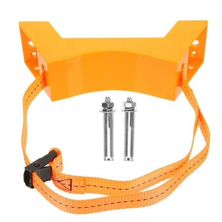 

NUOLUX Propane Tank Holder Gas Cylinder Bracket 40L Tank Mount With Safety Strap