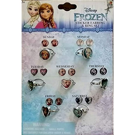 HRE Disney Frozen Sticker Earrings and Ring Set