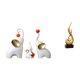 thumbnail image 1 of Escultura De Llama De Familia De Elefantes, Arte Moderno, Figura De Resina, Estatuas De Animales, Adorno De Escritorio Para Sala De Estar, Dormitorio, Decoración De Gabinete, 1 of 8