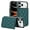 Darkgreen, variant on Allytechgroup Flip Wallet Case for iPhone 17 Pro with Card Slots, Premium PU Leather [RFID Blocking] [Double Magnetic Button] Kickstand Shell, Shockproof Anti-Fall Protective Case, Purple