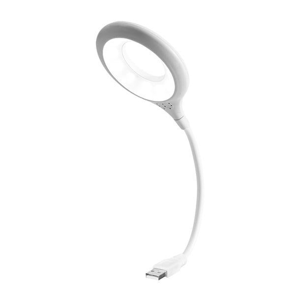 Lámpara Anillo Flexi Portátil USB Hugtrwg Estudio Lectura LED blanco