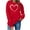 #052-Red, variant on ICHUANYI Valentines Day Love Heart Printed Hoodies for Women Long Sleeve Shirts Crewneck Sweatshirts Spring Fashion Clothing Top