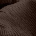 thumbnail image 3 of DuoJiaJ Long Sleeve Shirts for Women Fall Tops V Neck Slim Fitted Ribbed Basic Knit Tee Top Brown XL, 3 of 5