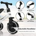 thumbnail image 4 of Kids Trike for Children 1-3 Years Old Kids Tricycle Boys Girls Baby Balance Bike 2 Wheels for Toddlers Tricycle with Removable Pedals, 4 of 9