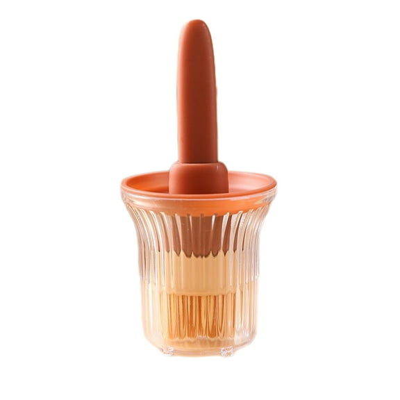 Harlier Oil Dispenser with Silicone Brush for Cooking, Glass Oil Bottle with Heat Resistant Basting Brushes for Baking, Food Brush for Grilling, Butter, BBQ Sauce, Dishwasher Safe, 4.4oz