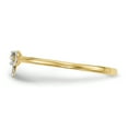 thumbnail image 2 of Finest Gold 14K Yellow & Rhodium with CZ Bow Ring - Size 7, 2 of 4