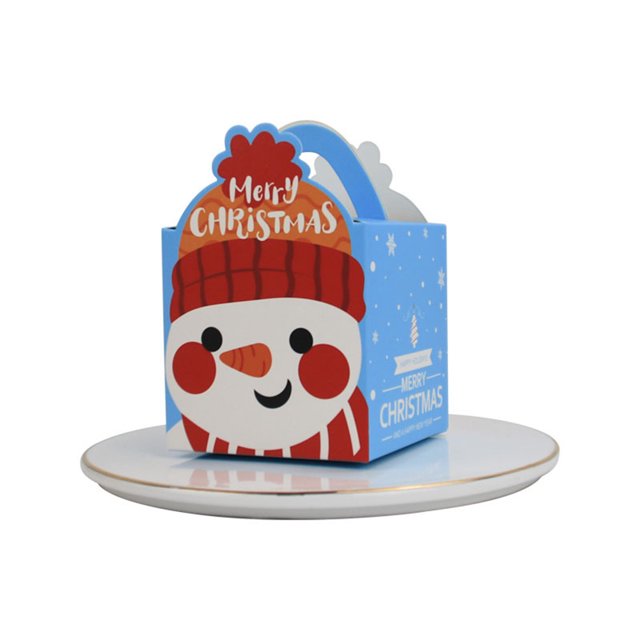 10 bolsas de regalo de Navidad para galletas de caja de dulces para año nuevo (azul) JShteea Libre de BPA