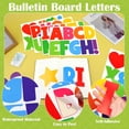 thumbnail image 3 of Letter Stickers Large 108 PCS Bulletin Board Letters 12 Sheets Alphabet Stickers Vinyl Self-Adhesive Stick on Letters for Poster Board Mailbox Sign DIY Crafts Classroom Party Decor (Colorful, 4 Inch), 3 of 7