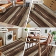 thumbnail image 5 of Brown Wooden Area Rugs 3'x5', Washable Small Throw Rugs for Living Room Bedroom, Vintage Farmhouse Retro Art Indoor Outdoor Rug Non-Slip Low Pile Carpet Runner Reversible Floor Mats, 5 of 8