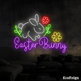 thumbnail image 4 of Craftnamesign Easter Bunny Neon Sign, Rabbit LED sign, Easter Day Decor, 4 of 4