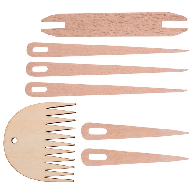 Hytrove 32Pack Hand Loom Stick Set Beige Weaving Needle For Knitting Enthusiasts And Artisans