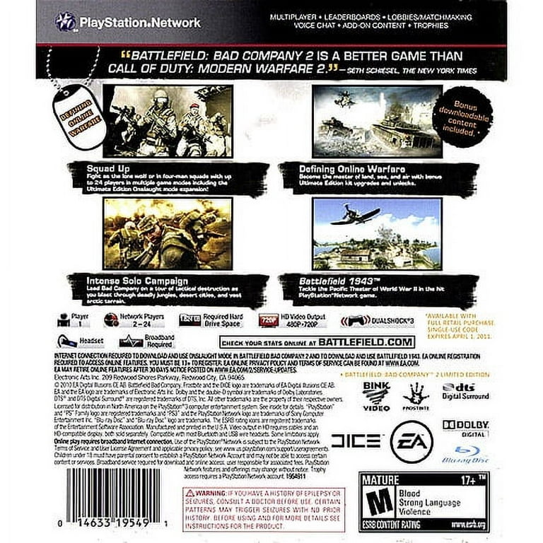 Playstation 3 - Battlefield: Bad Company 2