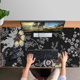 thumbnail image 4 of Long Mouse Pads for Desk,Pioneer Flower Floral Print Pattern Desk Mats on Top Of Desks, Desk Mouse Pad Extra Large with 3mm Non-Slip Base and Stitched Edge for Gaming,Office,Work,Home 47.3"x23.6", 4 of 6