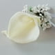 thumbnail image 4 of Plantas de cala artificiales con ramilletes de flores artificiales de estrás Crema, 4 of 8