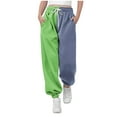 thumbnail image 2 of Children's Sweatpants Pants with Plus Size Children Sports Pants Boys Full Length Pants Children Long Pants Wearing Lantern Pants With Pockets Outside Athletic Pants Green 13 Years, 2 of 8