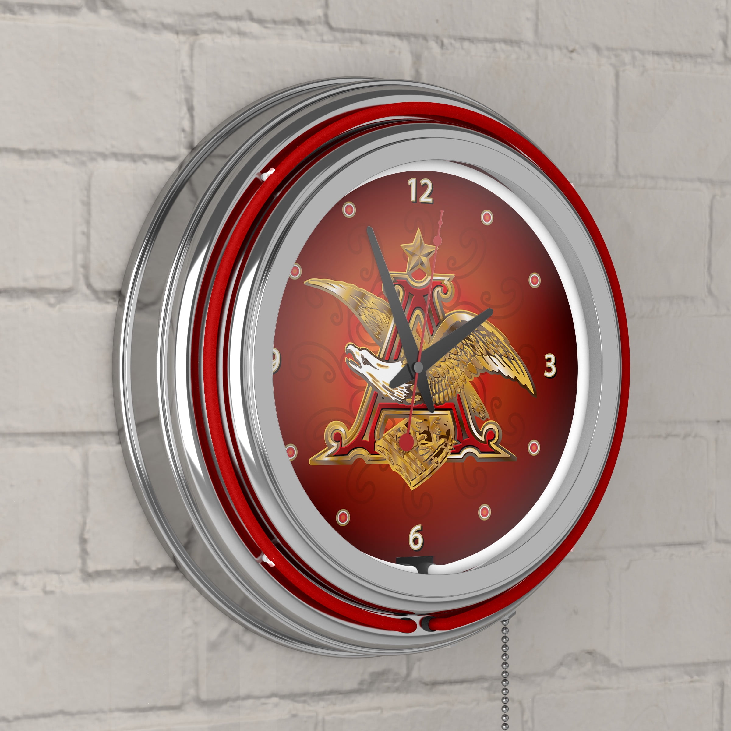 Budweiser Retro Neon Wall Clock - Vintage Design - Walmart.com